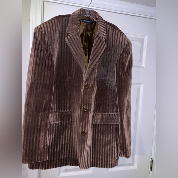 MetaFuori New York Embroidered Cordaroy Blazer Sportcoat Jacket size 2XL - Picture 8 of 16